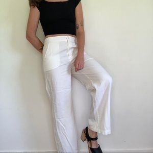 Lacausa white Jojo Trousers brand new with tags. Size 6.
